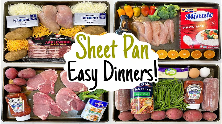5 Cheap & Fancy Sheet Pan Dinners! | The EASIEST L...