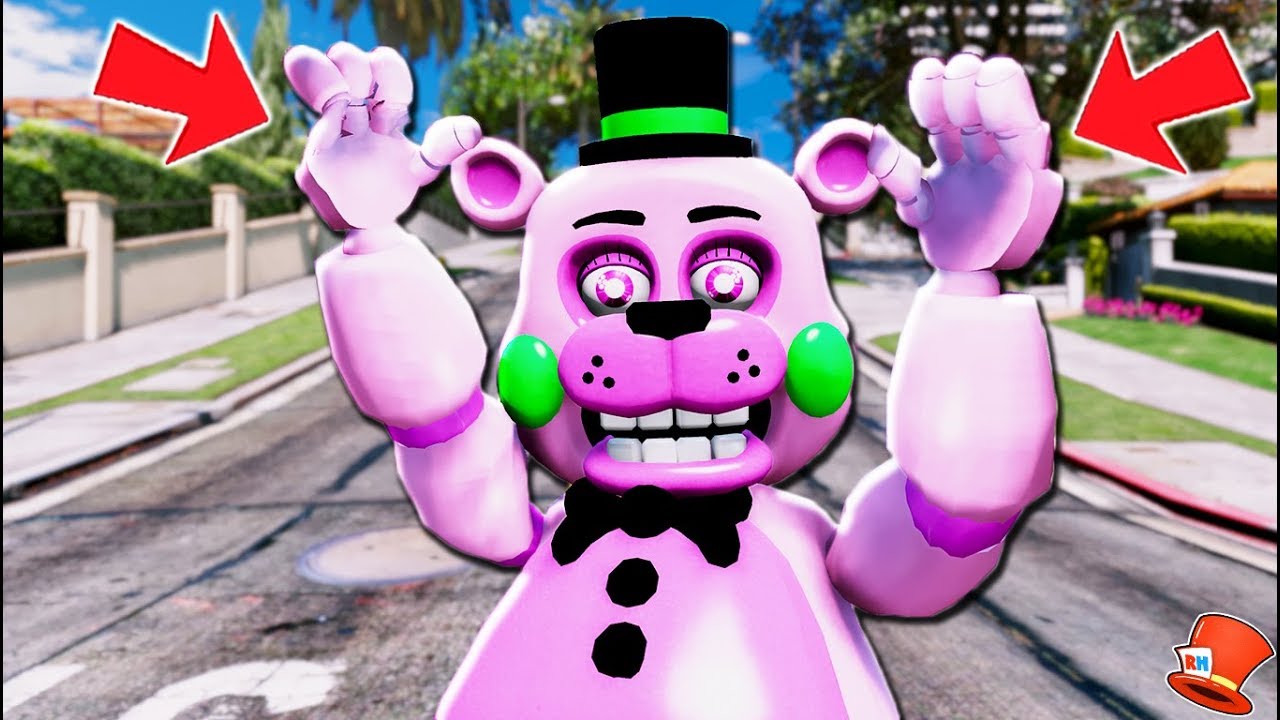 *NEW* FLOWER TOY FREDDY ANIMATRONIC! (GTA 5 Mods For Kids FNAF RedHatter) family friendly resorts
