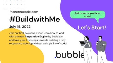 Bubble.io New Responsive Engine Live Demo #Buildwithme