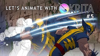 Let's Animate Ep. 5  Krita: Wolverine