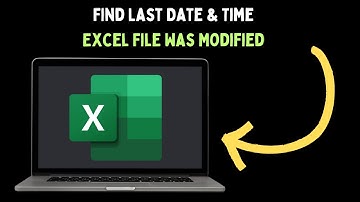How to Find Last Date and Time Excel File Was Modified