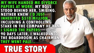 My Wife Handed Me Divorce Papers at Work—My Boss Stood Behind Her Smiling.