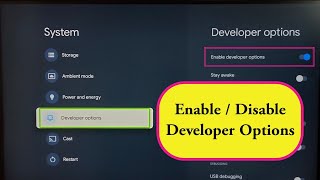 Lloyd Smart Google TV : How to Enable Developer Options | Disable Developer Options screenshot 4