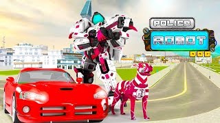 US Police Dog Robot Transform Cop Game ( By Autobots Games ) | Android Gameplay | Droidnation screenshot 1
