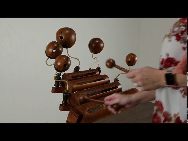 Traditional Carved Vietnamese Folk Percussion Instrument, Hammers