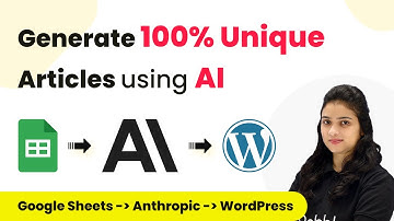 How to Generate 100% Unique Articles using Anthropic