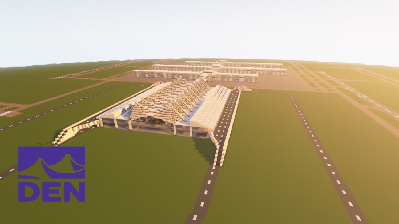 Minecraft Denver Airport Tour - YouTube