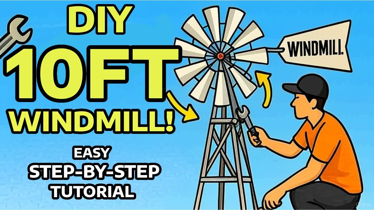 Wingard's 10ft Windmill Assembly! Full Tutorial - YouTube