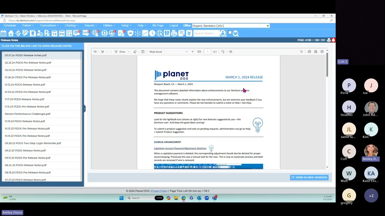 Denticon Update Demo for GRiN