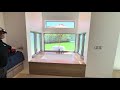 Luxury Bathroom Bay Window Transformation with Smart Shades