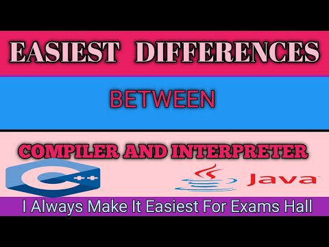 EASIEST DIFFERENCES BETWEEN COMPILER and INTERPRETER
