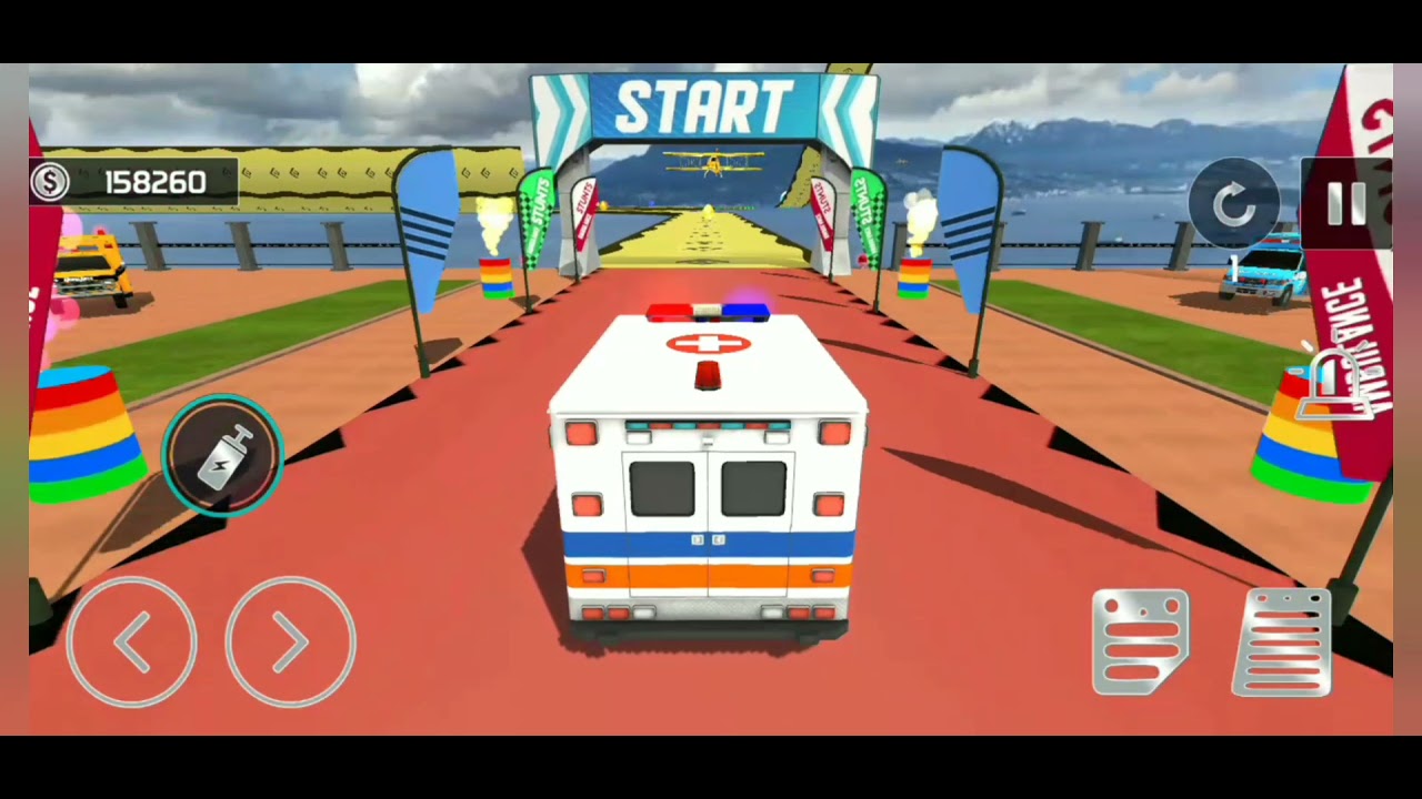 Ambulance Stunts Roof Jumping - Emergency Van Mega Ramp GT Racing Game - Android Gameplay #04