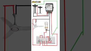 ⚡ Meter Se Fan, Bulb Aur Socket Ki Complete Wiring Connection | Abbas Work Tv ⚡#electrician #viral