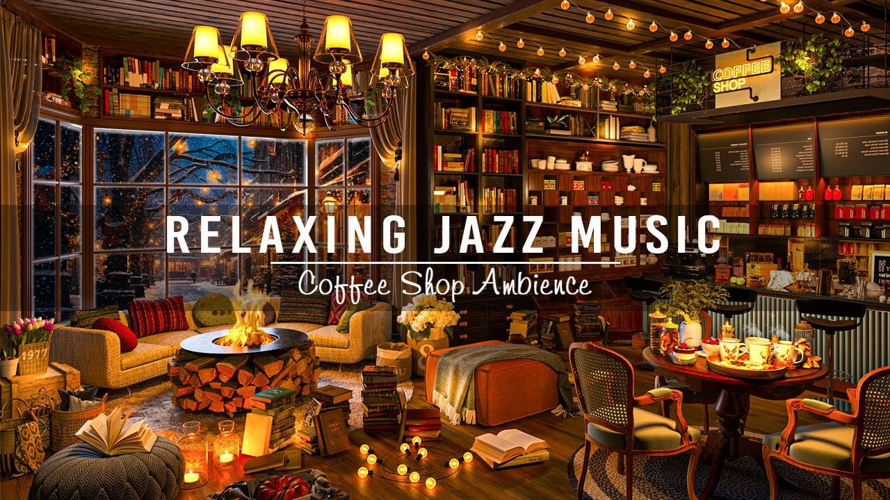 ⁣Soft Jazz Instrumental Music for Studying, Unwind in Cozy Coffee Shop Ambience ☕ Jazz Relaxing Music