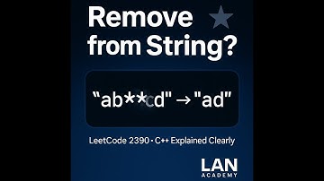 Sterren uit een string verwijderen in C++ | LeetCode 2390 duidelijk uitgelegd
