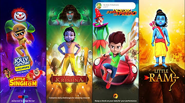 Little Singham Vs Little Krishna Vs Kicko & Super Speedo Vs Little Ram - Endless Run Game Play