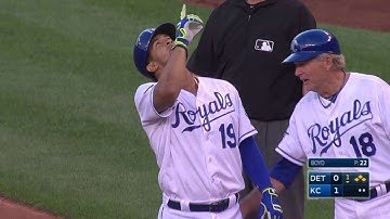 DET@KC: Cuthbert plates two with bases-loaded single