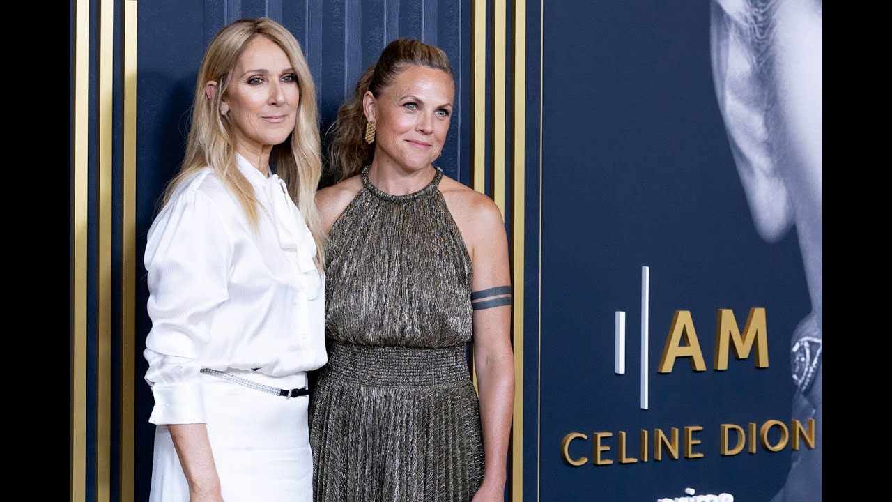 Céline Dion and Irene Taylor speak to the audience at the world premiere of I AM: CÉLINE DION.