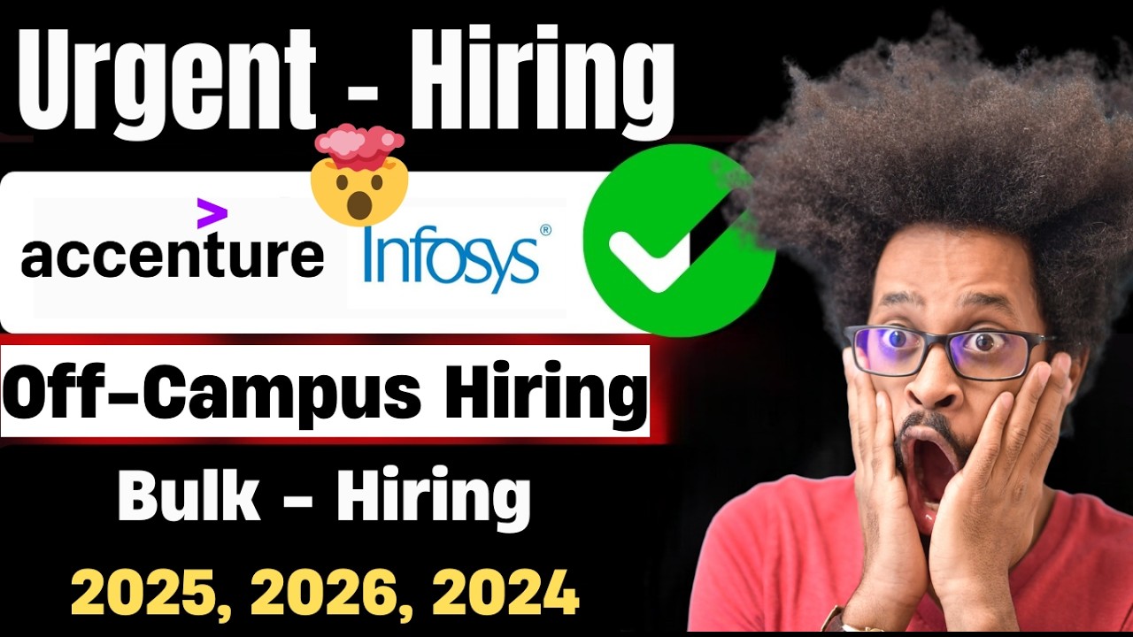 😱Finally Accenture Hiring 2025, 2024 Batch | Infosys Hiring 2025 Batch ...