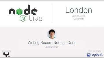 Josh Emerson - Node.js Live London