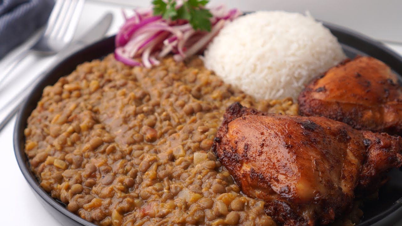 Pollo Frito Arroz In English