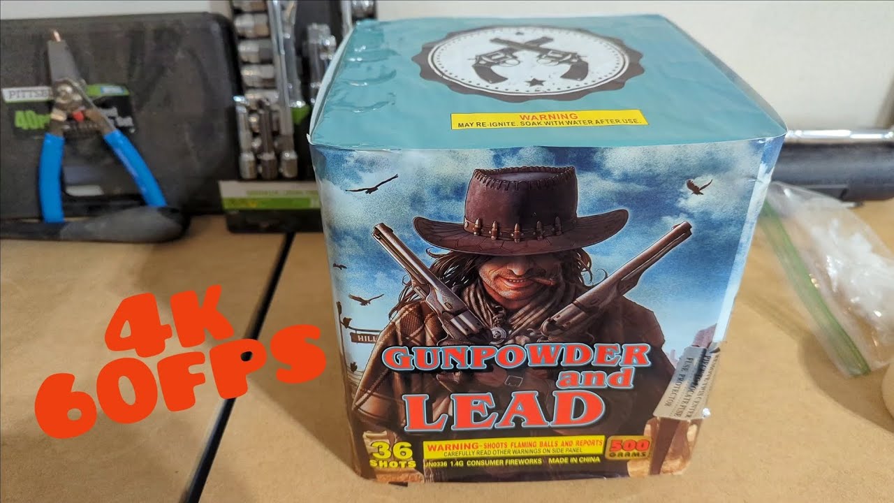 Gunpowder and Lead Firework 🏇(500g) {49shot} [mfg2022] ~4k 60fps~ - YouTube