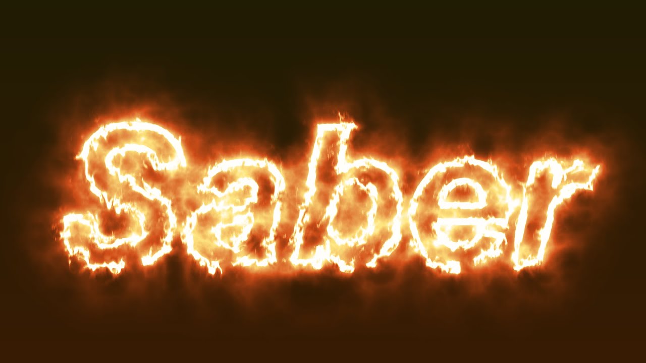After Effects Tutorial Fire Text Animation In After Effects Saber ...