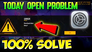 How To Fix Free Fire Max Loading Problem / Download Failed Retry Error Problem / Free Fire Not open