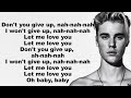 Download Lagu Let Me Love You Lyrics Justin Bieber