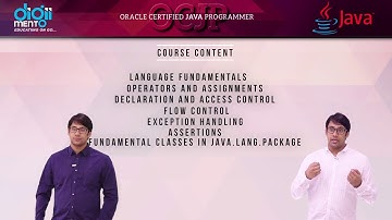 Oracle Certified Java Programmer OCJP   SCJP   Course Content