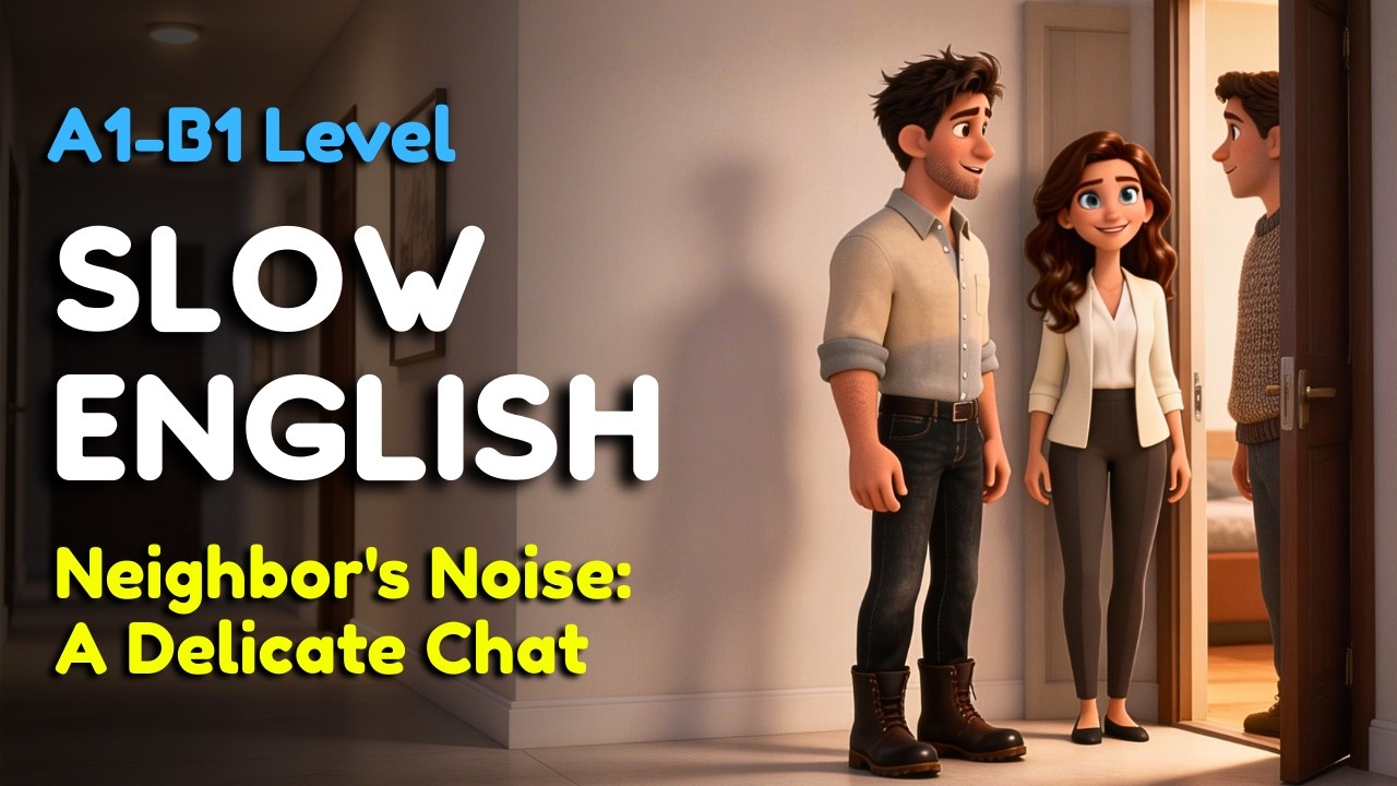 Neighbor's Noise: A Delicate Chat | Easy English Listening for Beginners (A1–B1)