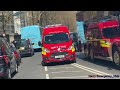 *OK14* London Fire Brigade Fire Investigation Van Responding through Westminster towards Kensington