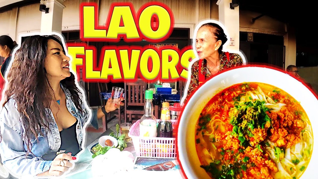73yr old Auntie remembers her voice..an ORIGINAL Luang Prabang Khao Soi Shop 🇱🇦 LAOS