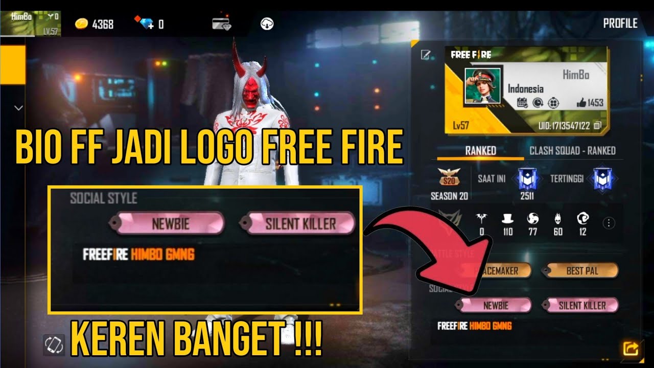 Ini Kode untuk Pasang Logo Free Fire di Bio dan Cara Menggunakannya, Biar  Makin Keren!
