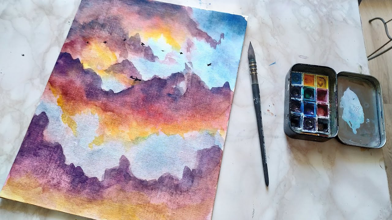 How To Use Watercolor On Canvas YouTube