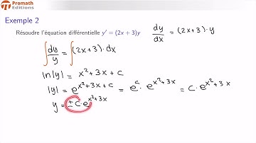Équations différentielles à variables séparables