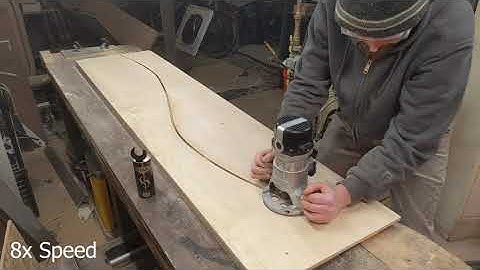 Complimentary Curve Templates cut with Handheld Router