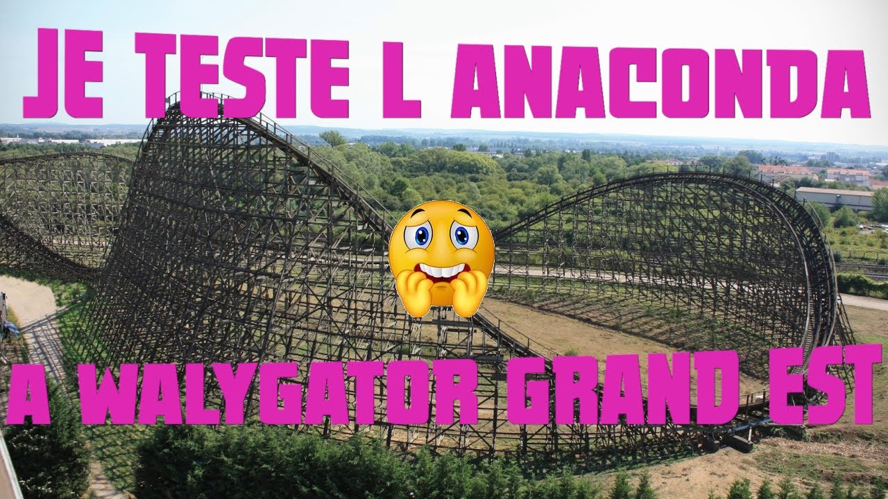 Je teste l'Anaconda à Walygator Grand Est - Le plus Haut Grand Huit de France - Coaster On Ride