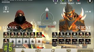 Harek lvl 30 vs. Durat lvl 40 - Insane Power of Durat - Got Defeated - Dawn of Titans