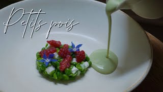 【捨てない美食】えんどう豆の冷製スープ　Crème de petits pois
