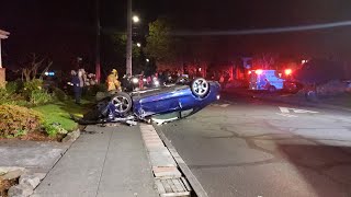 DUII Rollover Traffic Collision Near SE 43rd Ave & SE Lincoln St, Portland, OR 5/18/24