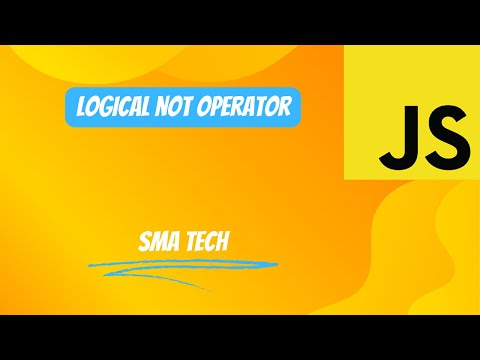 JavaScript Logical NOT Operator | Logical NOT Operator ES6 #js