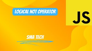 JavaScript Logical NOT Operator | Logical NOT Operator ES6 #js