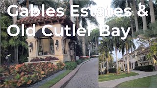 Behind Miami's most expensive gated communities(side view). Gables Estates & Old Cutler Bay.