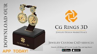 3D Virgo Zodiac Children Earrings video