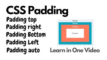Learn CSS Padding in one video | Padding top, Padding bottom, Padding-right | Easy tutorial.