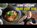 Soupe laotienne  khao piek sen  le riz jaune