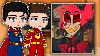 Justice League React To Alastor | Hazbin Hotel | Dc | Gacha React