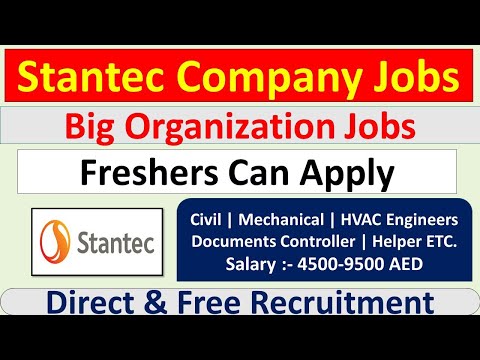 Stantec Company Hiring Staff In UAE - 2022