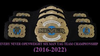 Celebrity EVERY NEVER OPENWEIGHT SIX MAN TAG TEAM CHAMPIONSHIP (2016-2022) Wealth